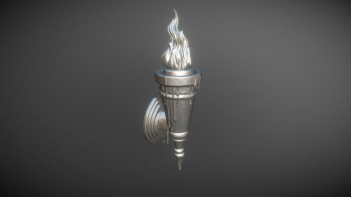 Arcane Blue Flame Wall Torch | MB