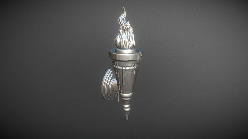 Arcane Blue Flame Wall Torch | MB