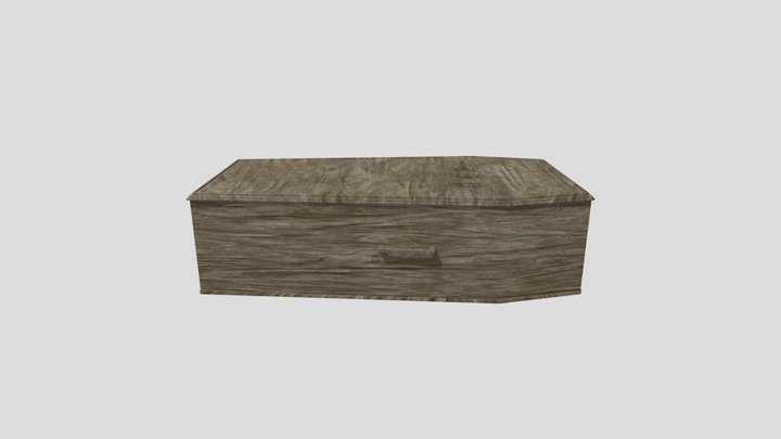 Low_Polly_Coffin 3D Model