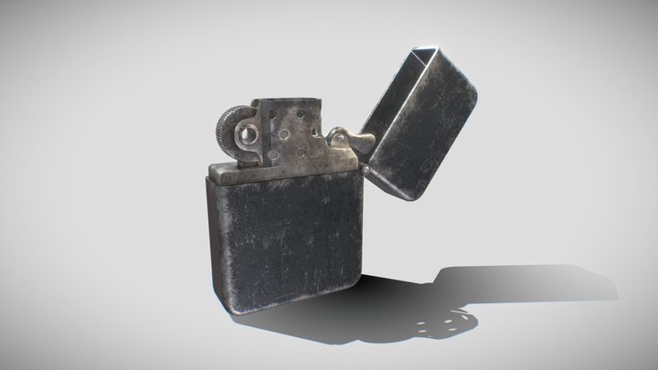 1944 Iraq Zippo Lighter 3D Model
