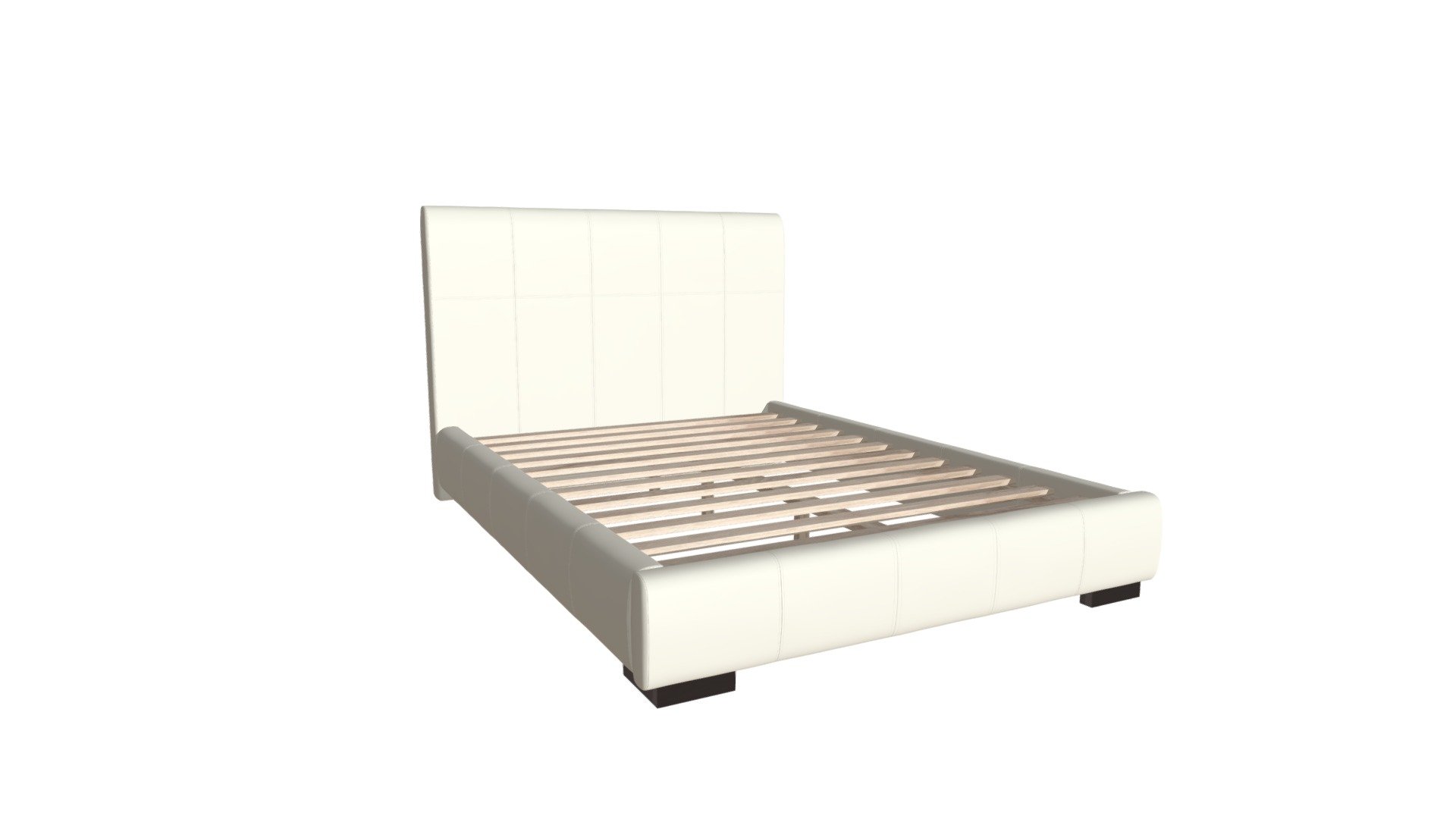 Amelie Full Bed White - 800102 - Buy Royalty Free 3D model by Zuo ...