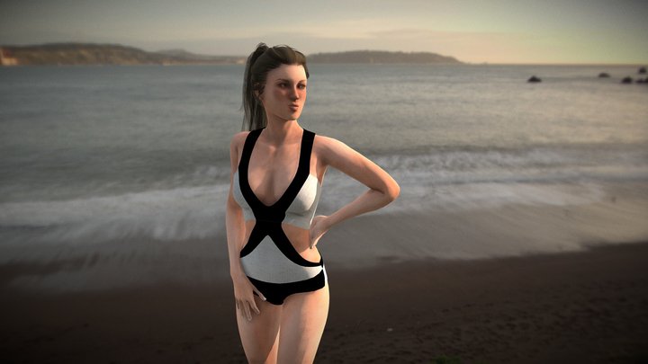 One piece Bikini 3D Model