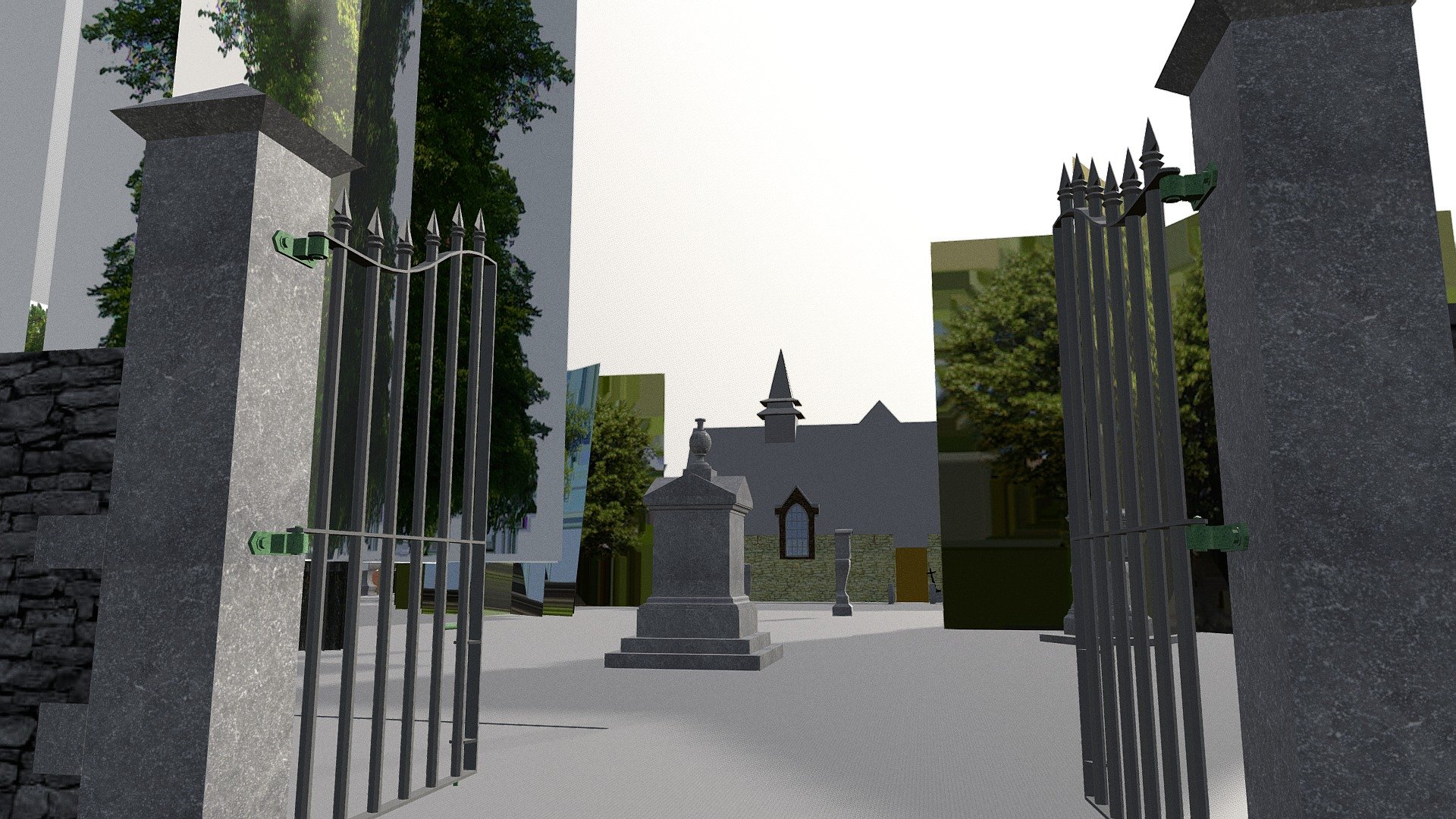 Vieux Cimetière (modèle SketchUp) - Test