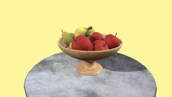 Ciotola Con Frutta 3D Model