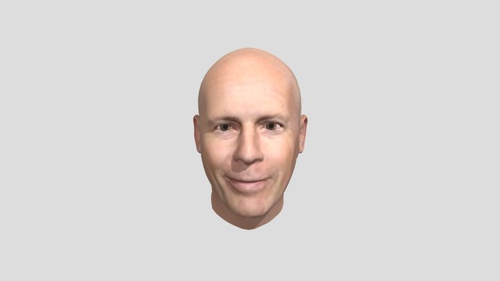 Bruce Willis Avatar Head 3D Model