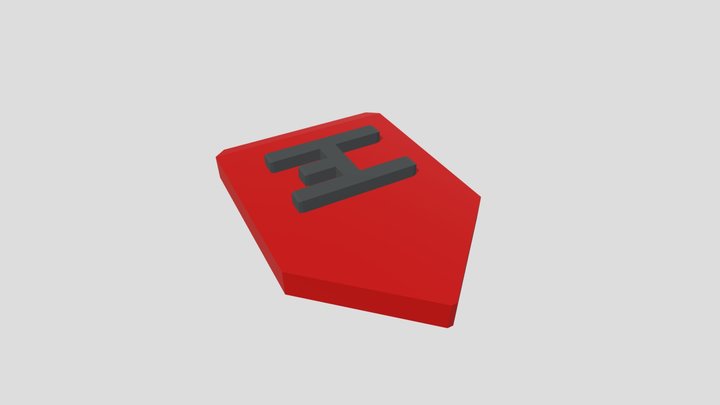 Electric Car Logo 3D Model