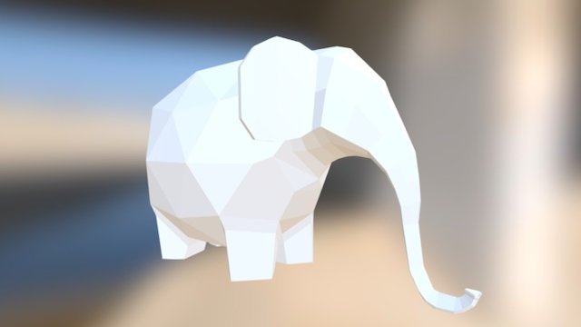 Low Poly Elephant