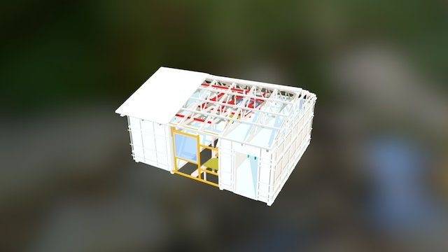 Haus Obergeschoss / Südfenster / Raumtrennung 3D Model