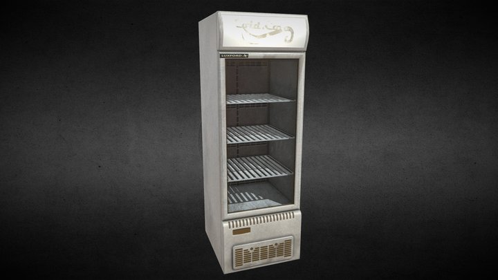 Dirty old Fridge 3D Model