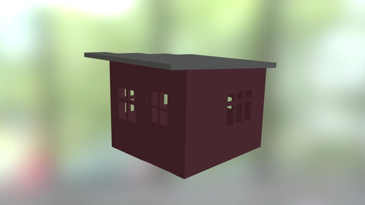 HO Scale Shed 3D Model