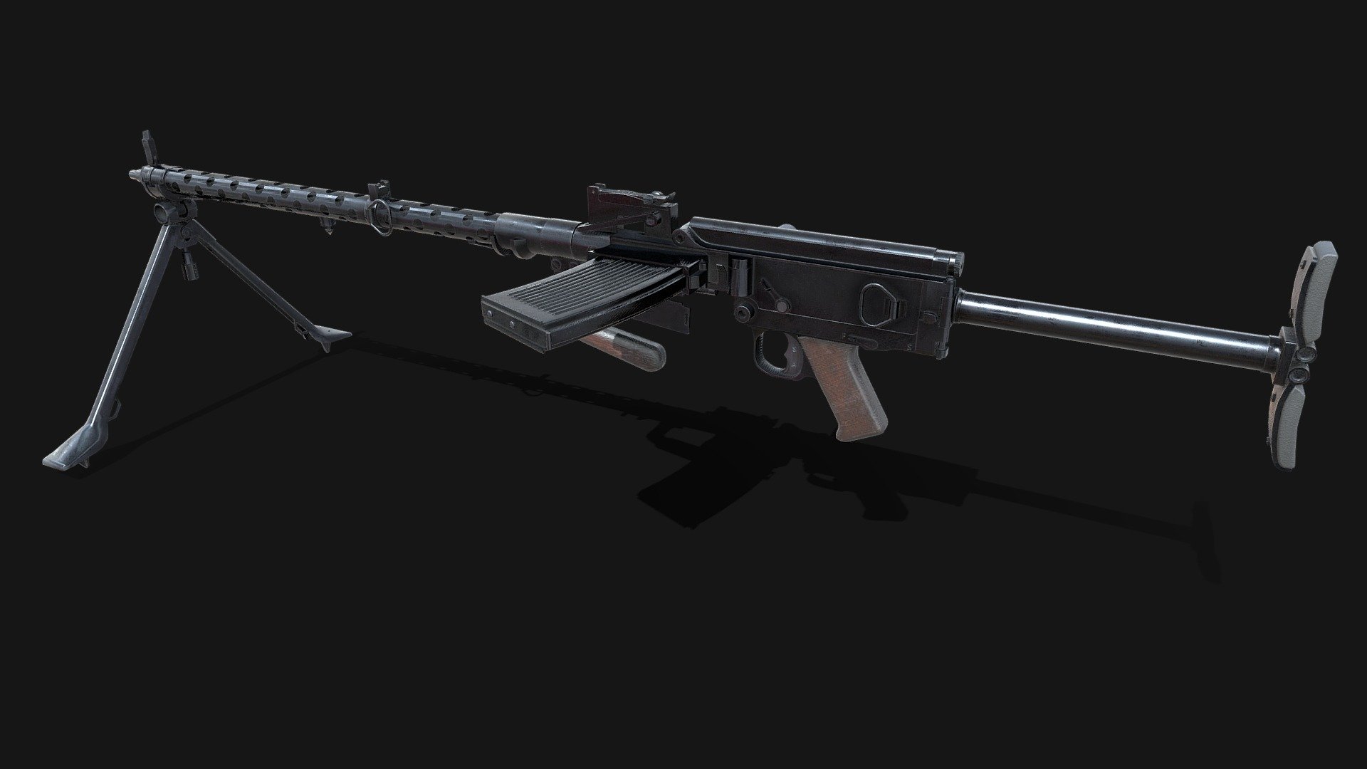 MG13 (Maschinengewehr 13) - 3D model by Petr.Tlach [6b914a4] - Sketchfab