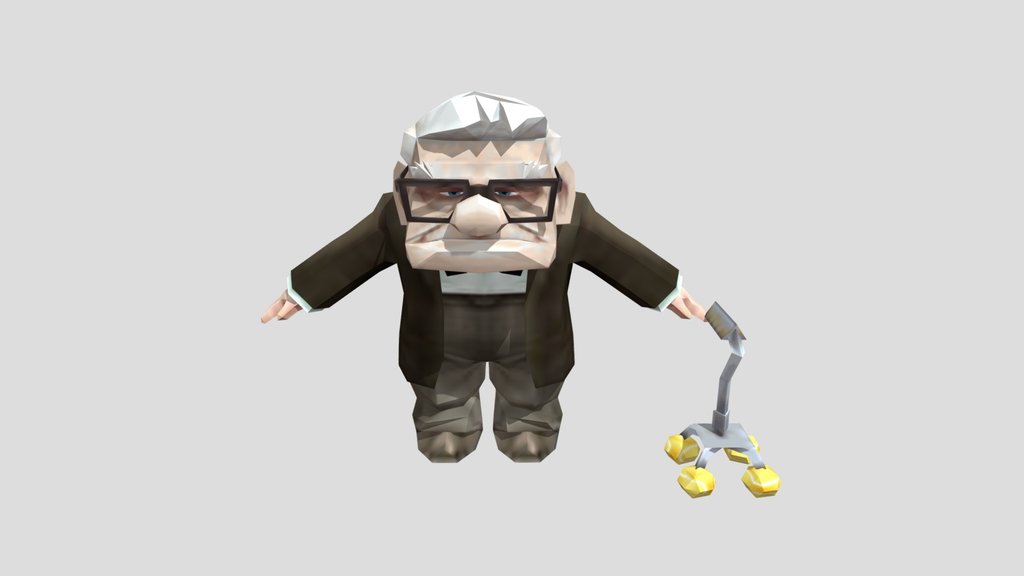 Carl Fredricksen PSP with T Pose