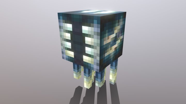 Minecraft Skulk Ghast 3D Model