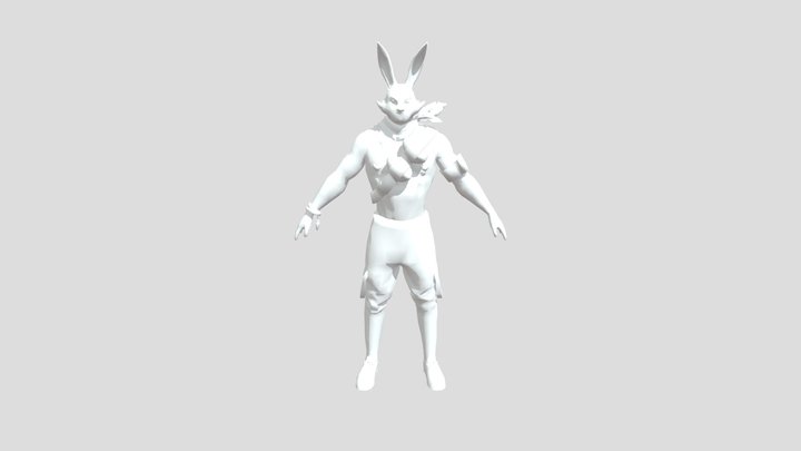 Free-fire-new-bunny-bundle-3d-model 3D Model