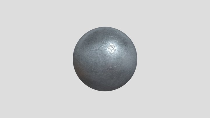 Scratched Metal Texture 3D Model