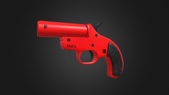 Flare Gun 3D Model