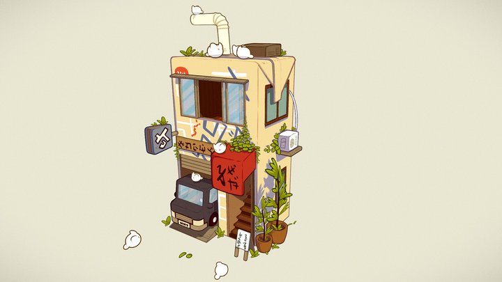 Milkbox 3D Model