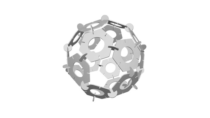 Icosaedro truncado 3D Model