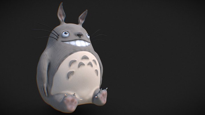 Totoro - my first zbrush model v.3 3D Model