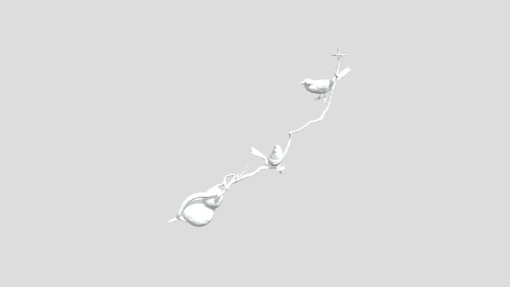 Harmony on a Branch 3D Model