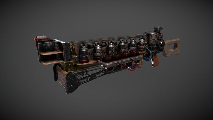 Gauss Rifle Fallout 4 3D Model
