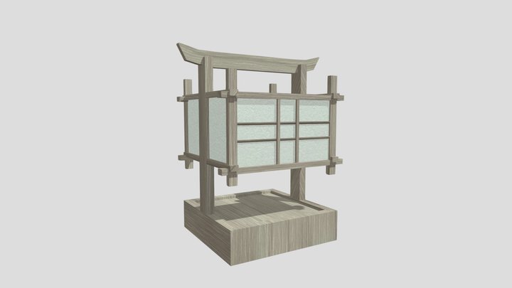 Velador Japonés 3D Model