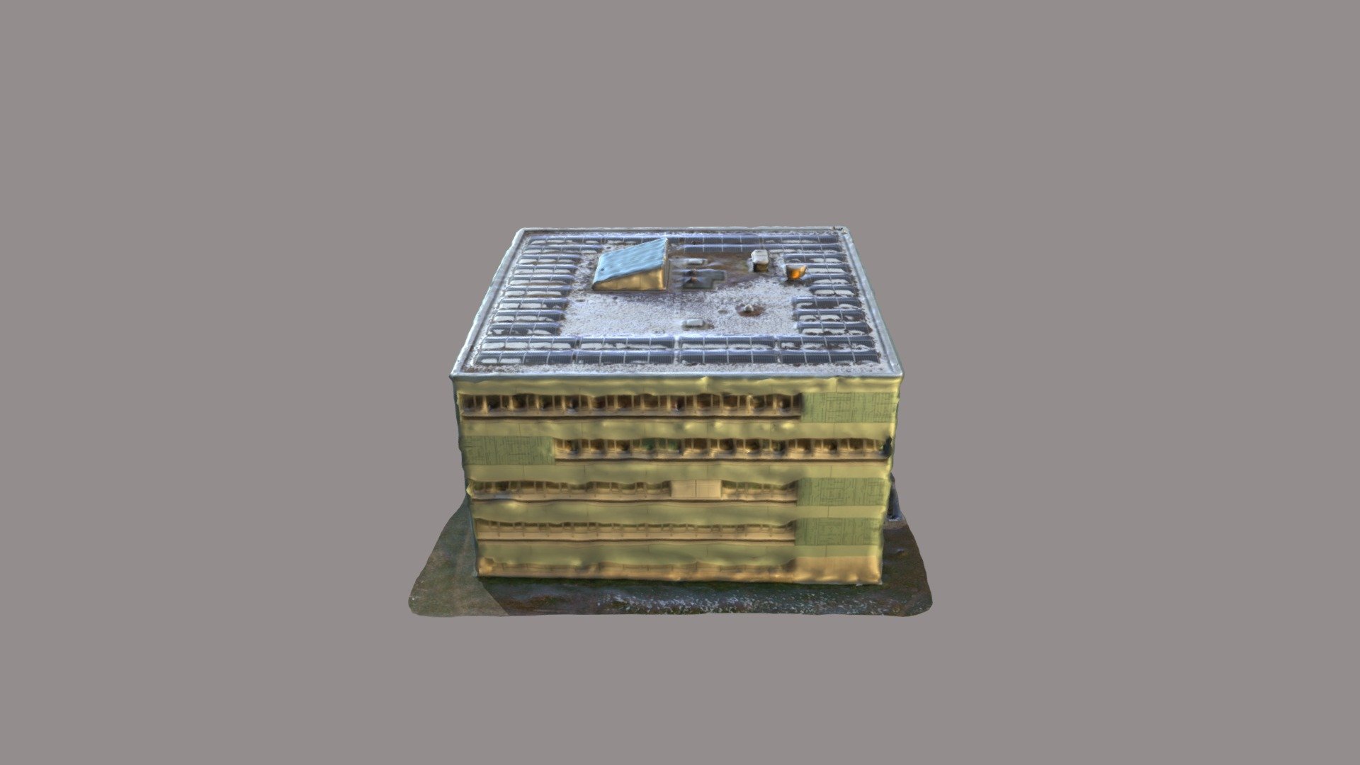 Biurowiec Simplified 3d Mesh