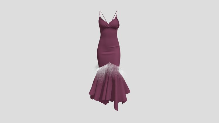 Fashionable dress 3D Model