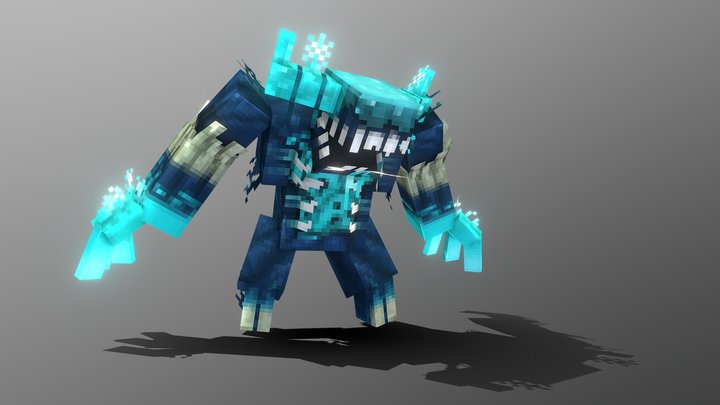 Minecraft Warden Full Color by Plexus, Download free STL model