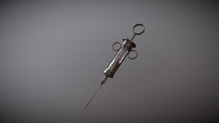 Vintage Ripperdoc Syringe inspired by Cyberpunk 3D Model