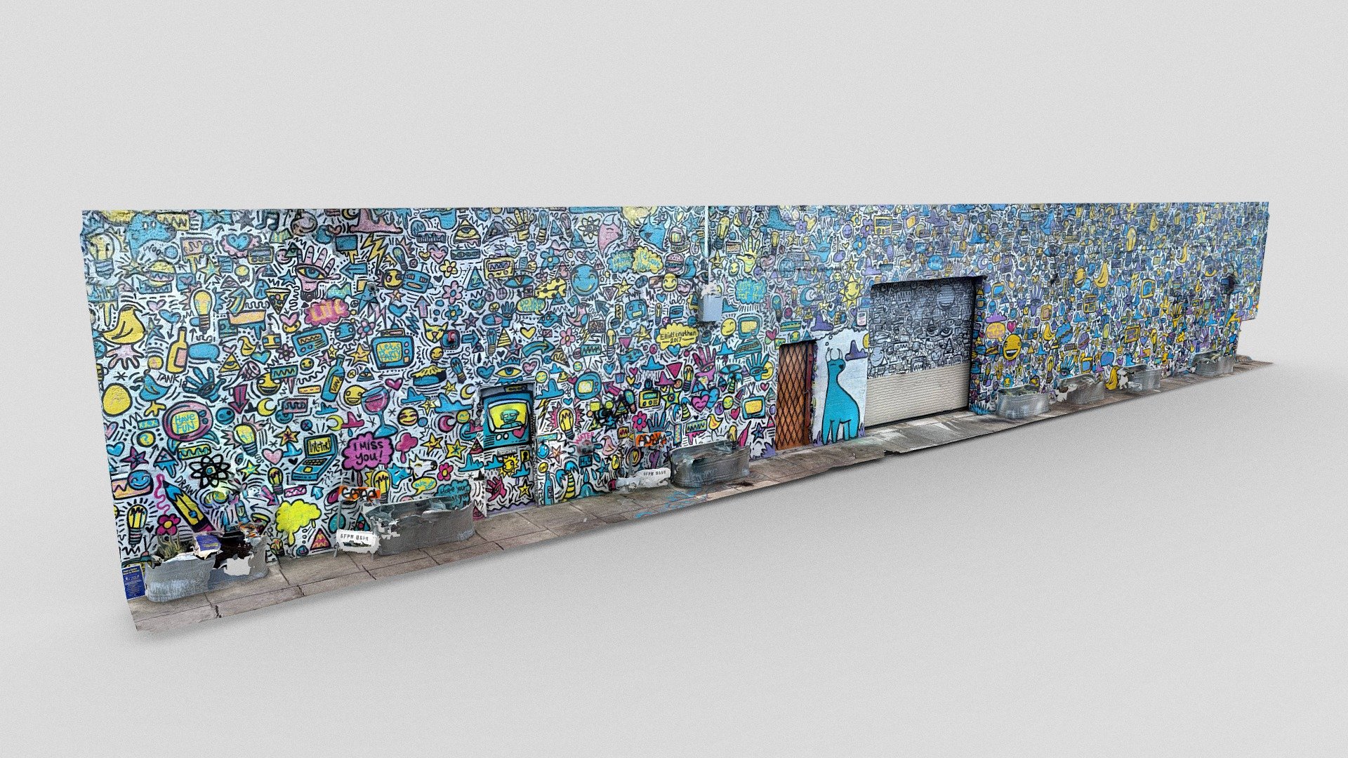 Day 22: Large mural in SOMA - 1scanaday