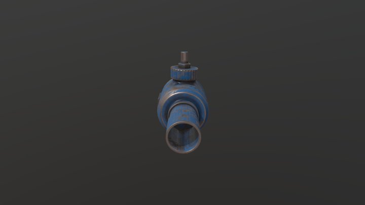 Low-poly water tap