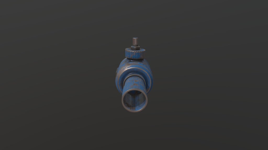 Low-poly water tap