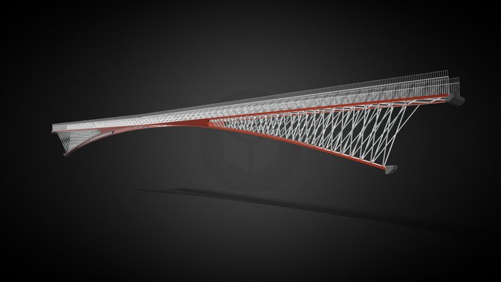 Tintagel Footbridge Analysis Case Study 3D Model