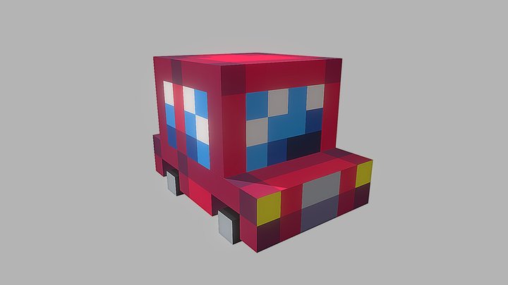 Pico-8 Car 3D Model