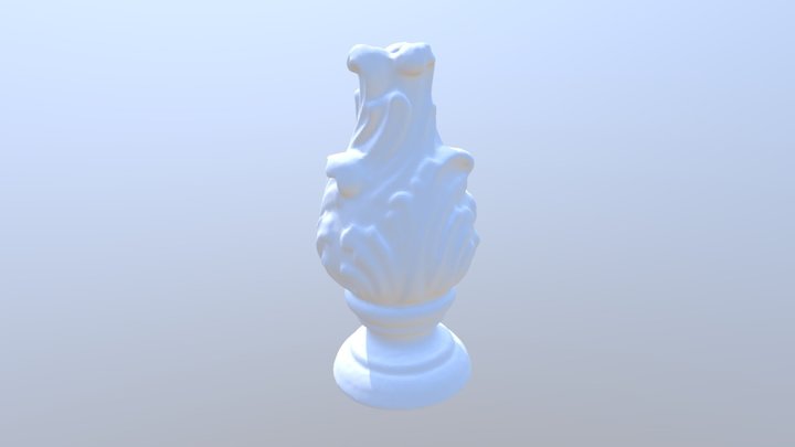 Wave Finial High Res 3D Model