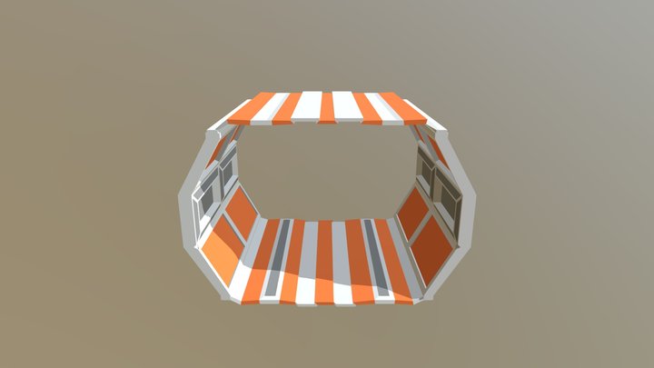 Sci-fi tunnel 3D Model