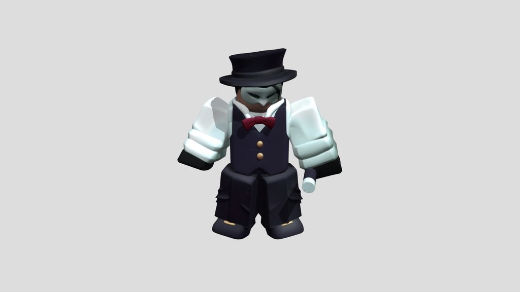 The Masked Gentleman in a Top Hat