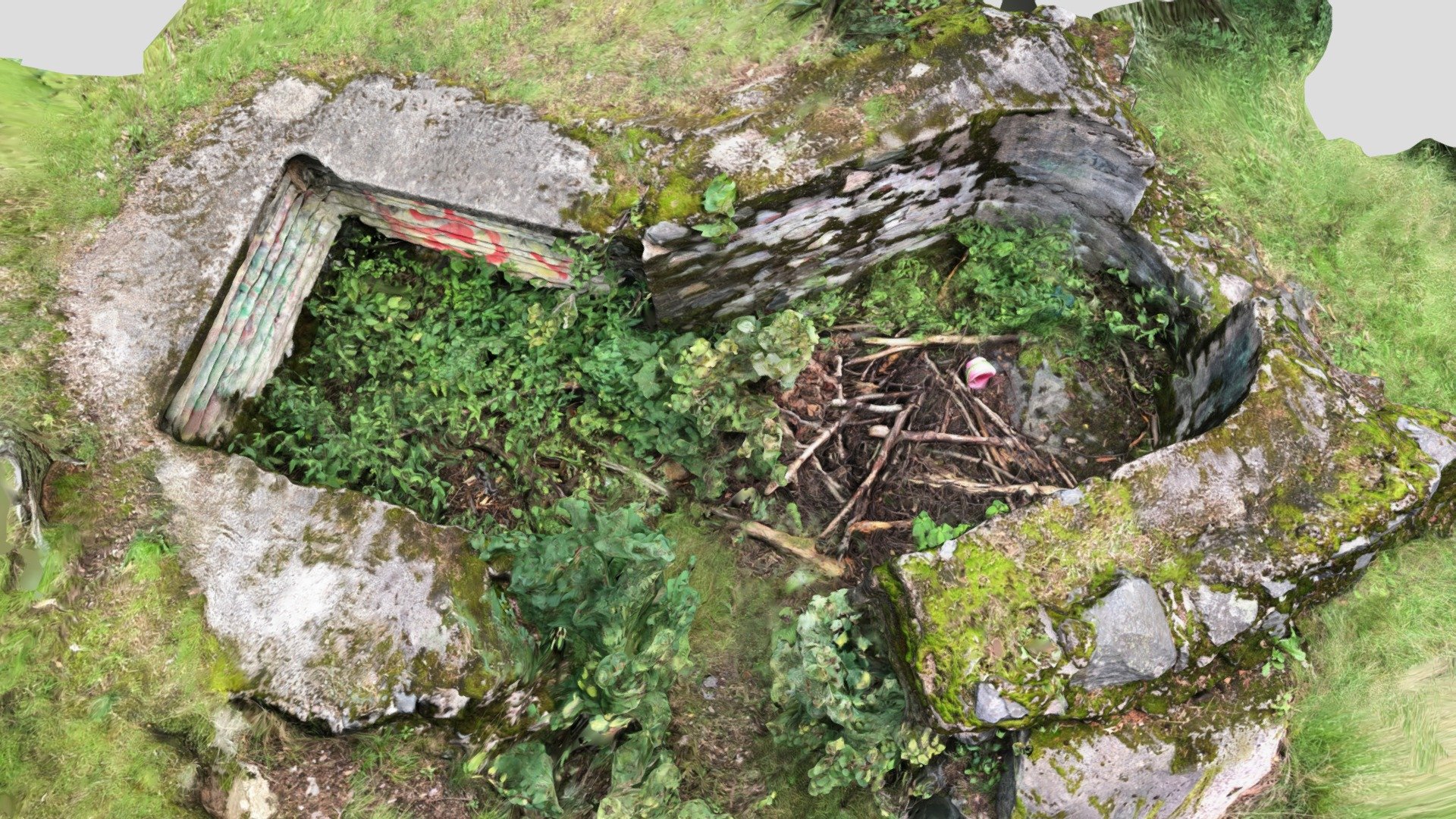 WW1 machine gun position, Helsinki, Finland — Sketchfab embed 3D viewer
