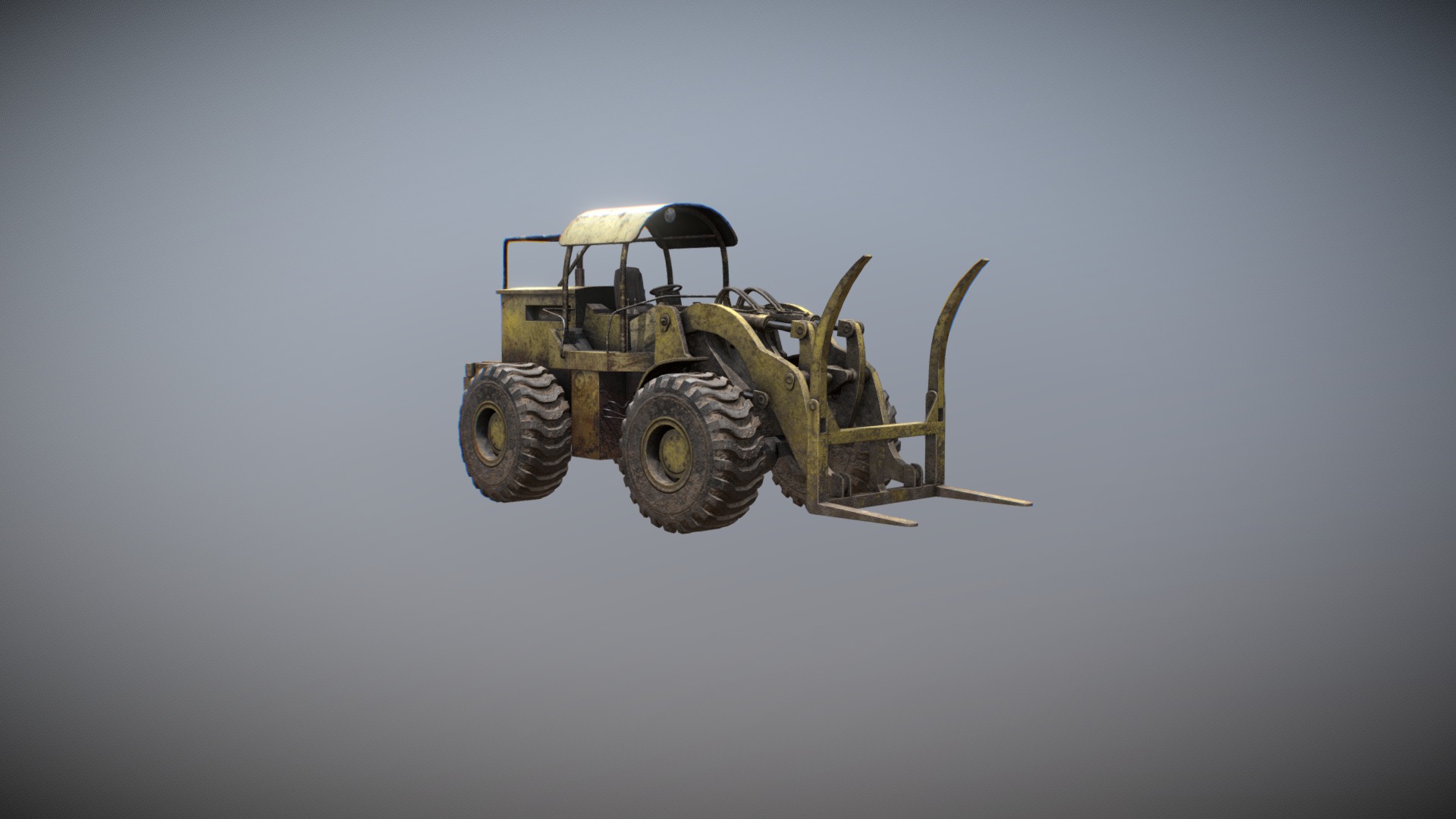 3D model Log Loader - This is a 3D model of the Log Loader. The 3D model is about a vehicle with a large wheel.