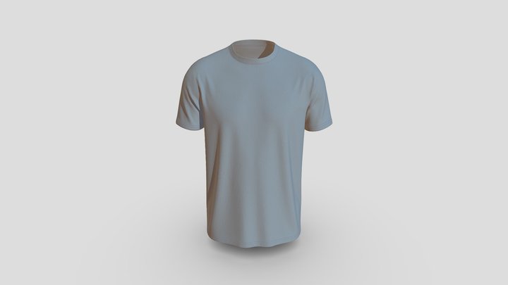 Comfortable Round Neck T- Shirts Design 3D Model