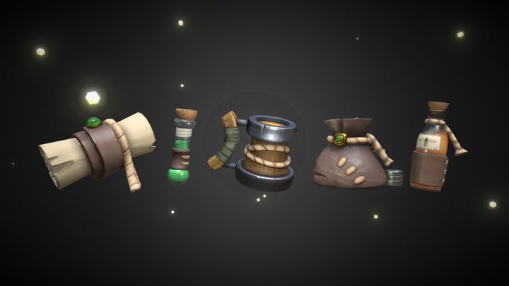 Wanderer's inventory 3D Model