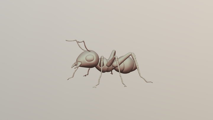 Sculpt January 2019 Day6: Ant 3D Model