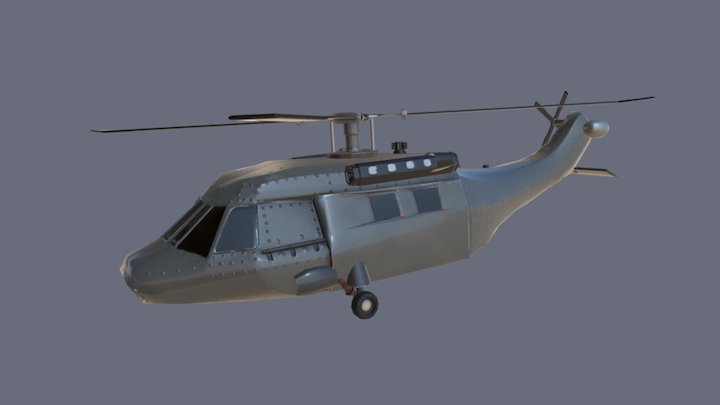 Black hawk helicopter 3D Model