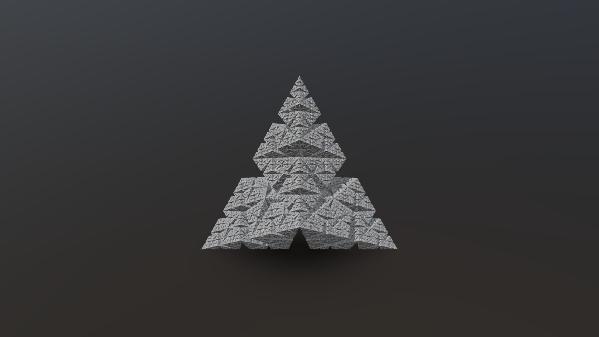 Bandt-Sierpinski triangle in 3D