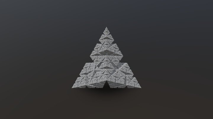 Bandt-Sierpinski triangle in 3D 3D Model