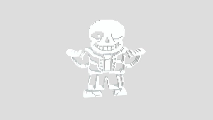 Pixel sans 3D Model