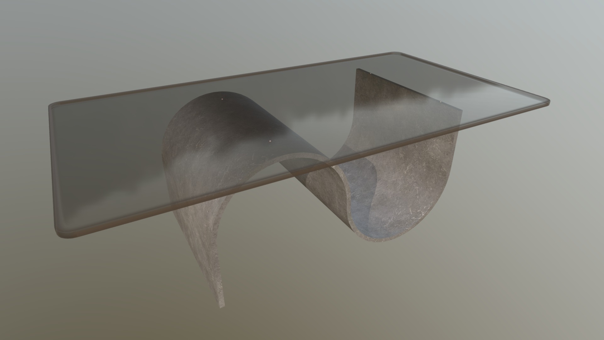 3D model Stone Table (coffee table collections) - This is a 3D model of the Stone Table (coffee table collections). The 3D model is about a white and grey paper fan.
