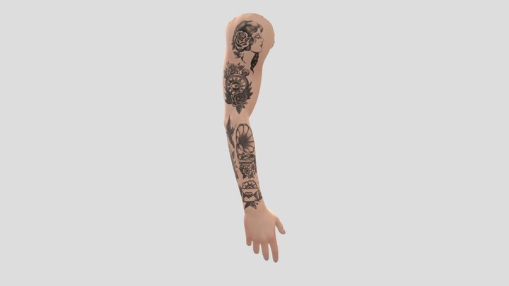 Brazo con tatuajes 3  - 3D model by TemporaryShowcase [6ba7b24] -  Sketchfab
