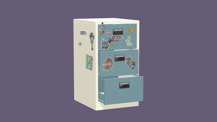 Filing Cabinet 3D Model